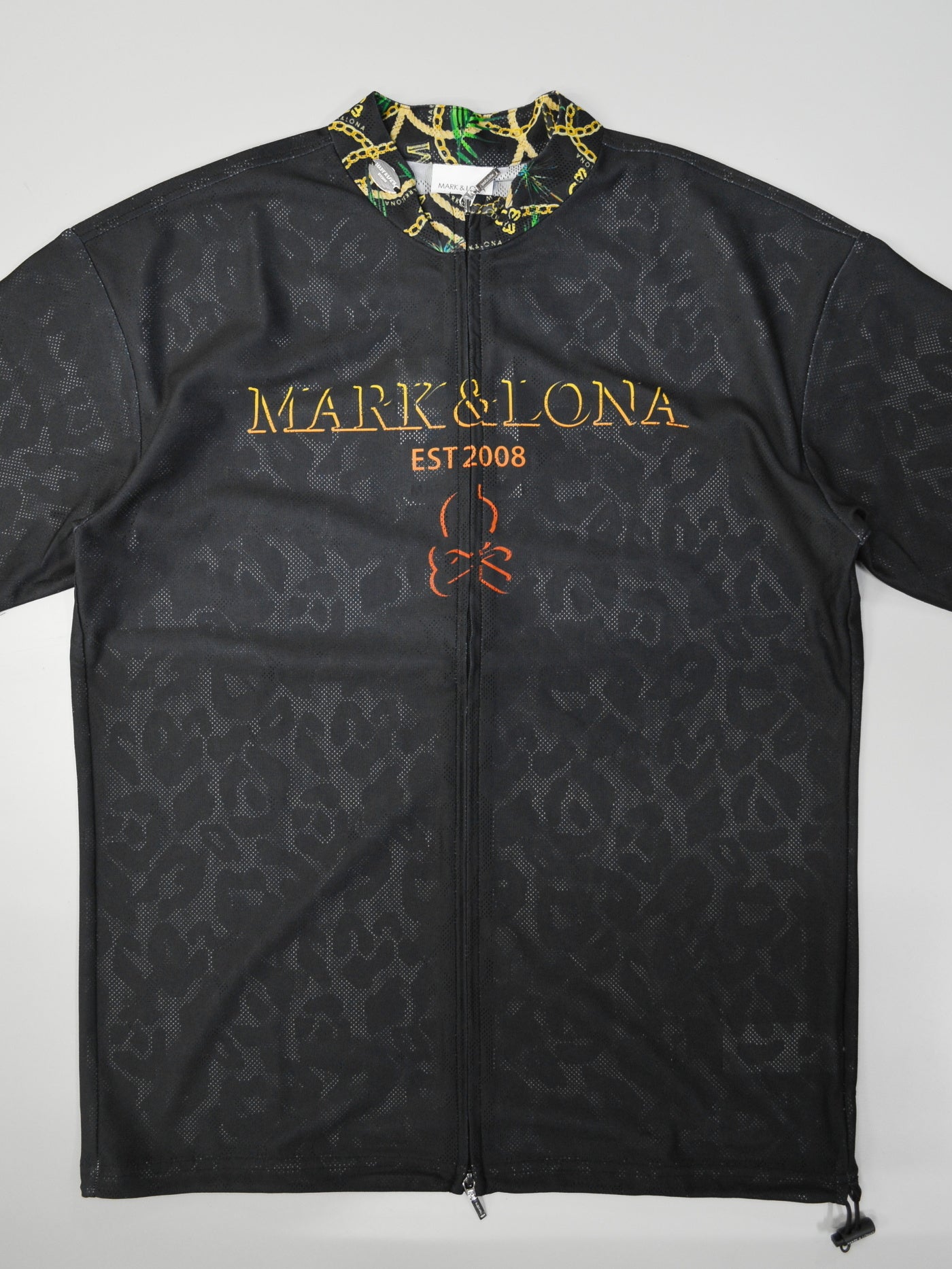 Fragment Jacquard Mock Tee | MEN / BLACK