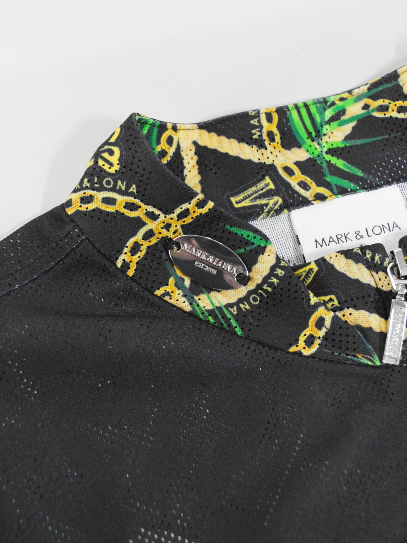 Fragment Jacquard Mock Tee | MEN / BLACK