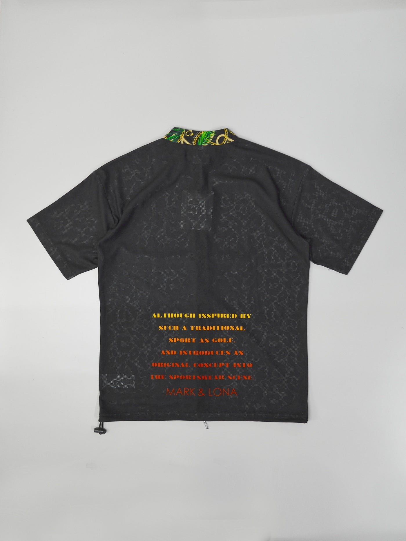 Fragment Jacquard Mock Tee | MEN / BLACK