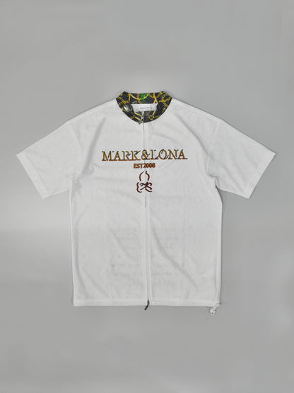 Fragment Jacquard Mock Tee | MEN / WHITE