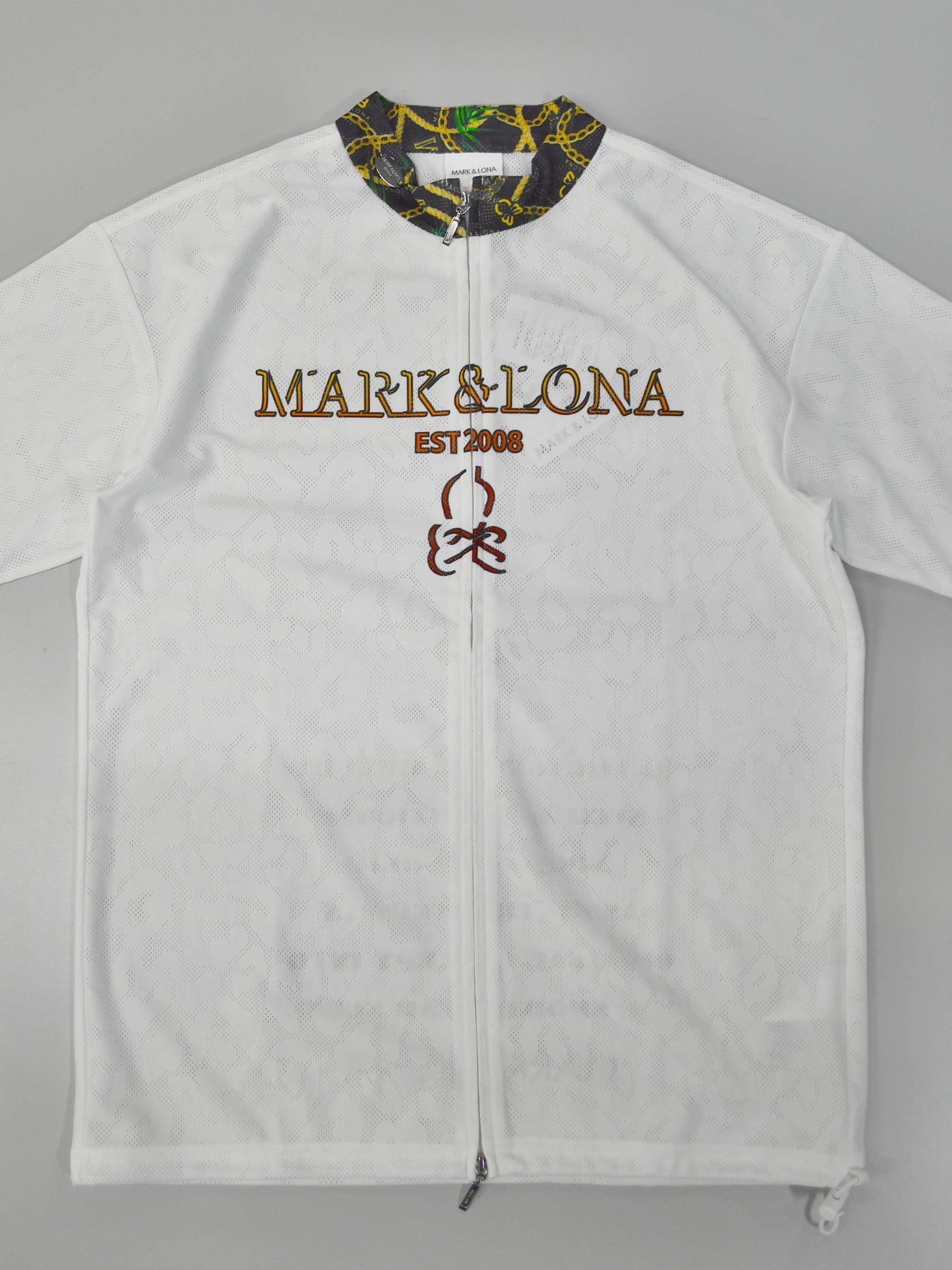 Fragment Jacquard Mock Tee | MEN / WHITE