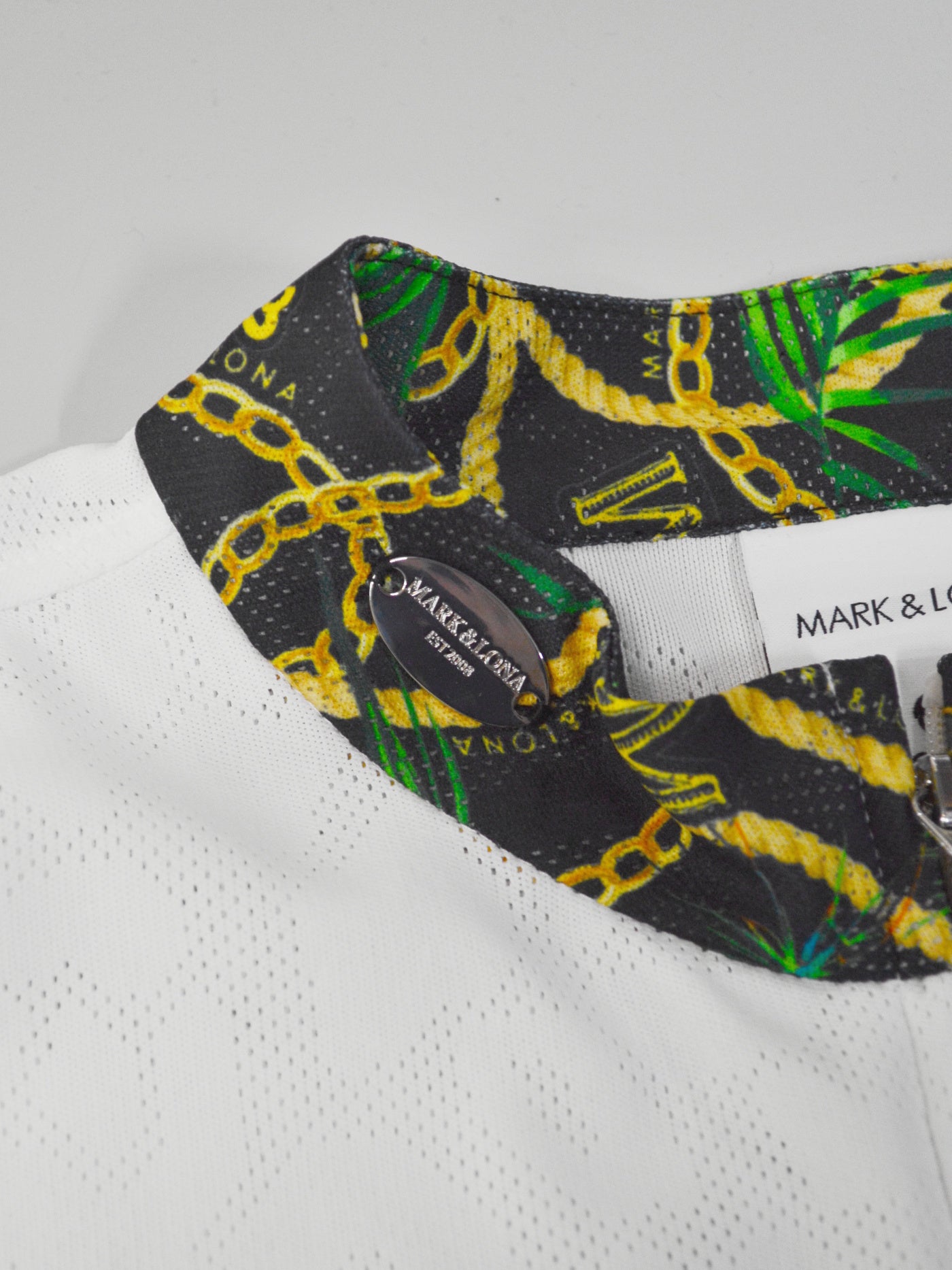 Fragment Jacquard Mock Tee | MEN / WHITE