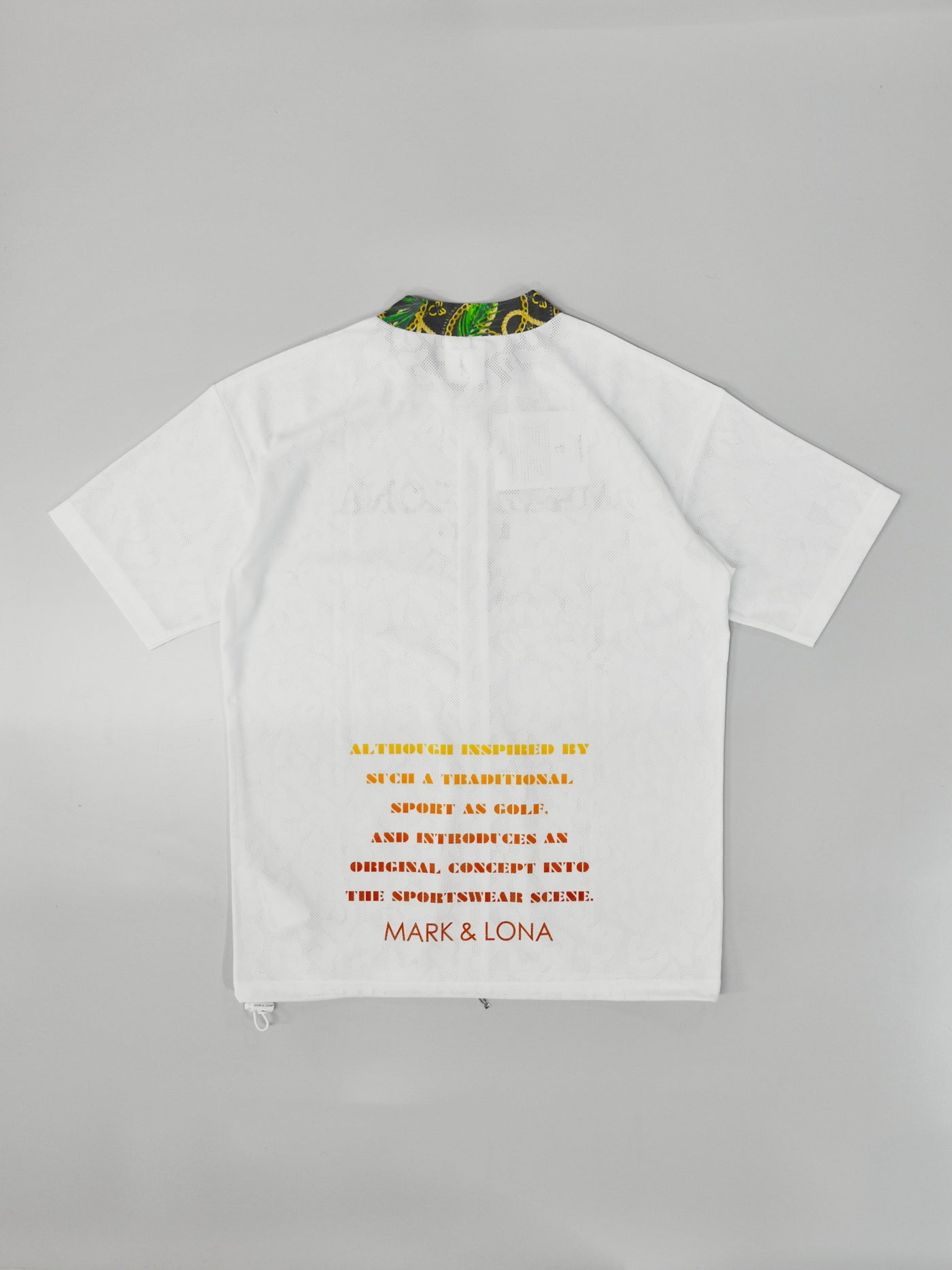 Fragment Jacquard Mock Tee | MEN / WHITE