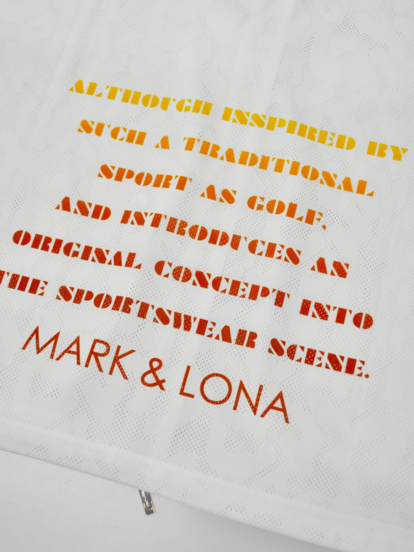 Fragment Jacquard Mock Tee | MEN / WHITE