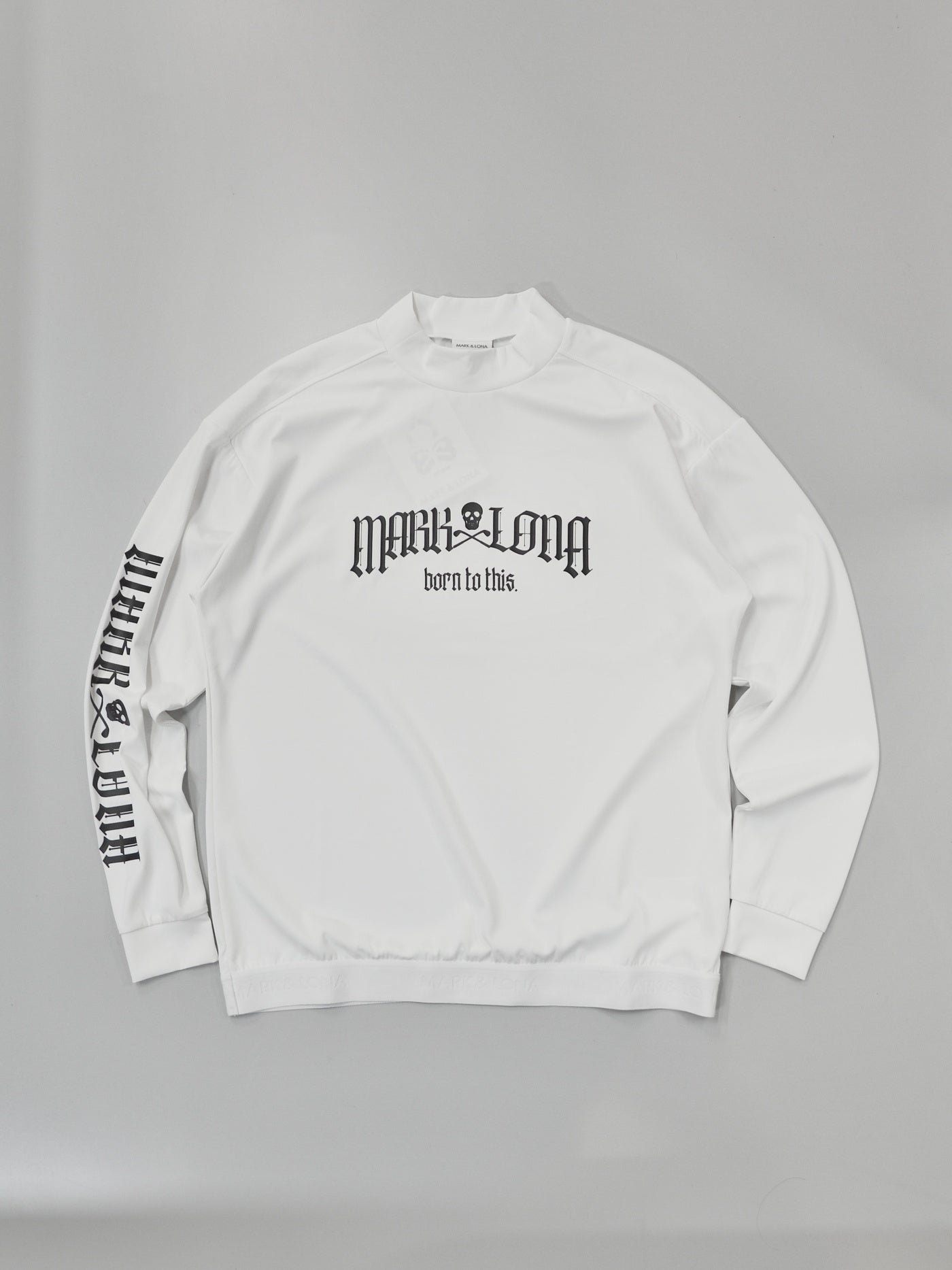 Fractur Smooth Mock Neck | MEN / WHITE