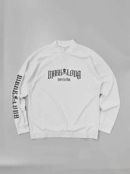 Fractur Smooth Mock Neck | MEN / WHITE