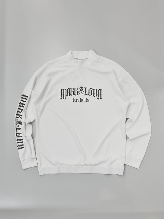 Fractur Smooth Mock Neck | MEN / WHITE