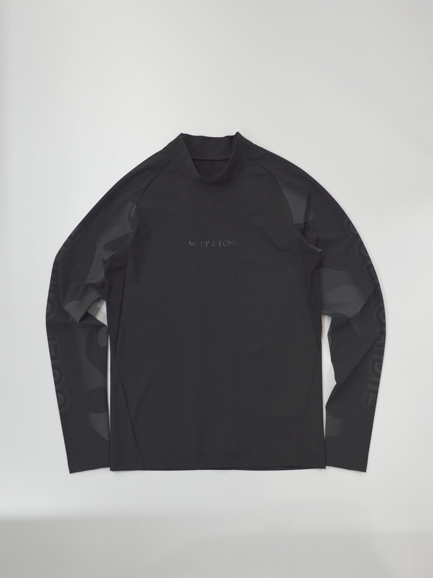 Vanguard Panel Mock Neck | MEN / BLACK