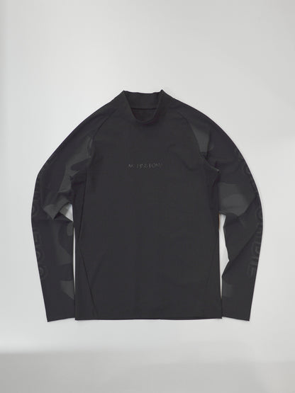 Vanguard Panel Mock Neck | MEN / BLACK