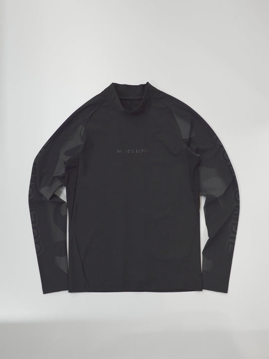 Vanguard Panel Mock Neck | MEN / BLACK