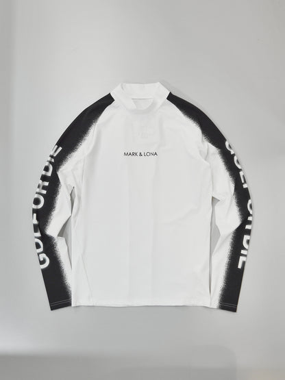 Vanguard Panel Mock Neck | MEN / WHITE