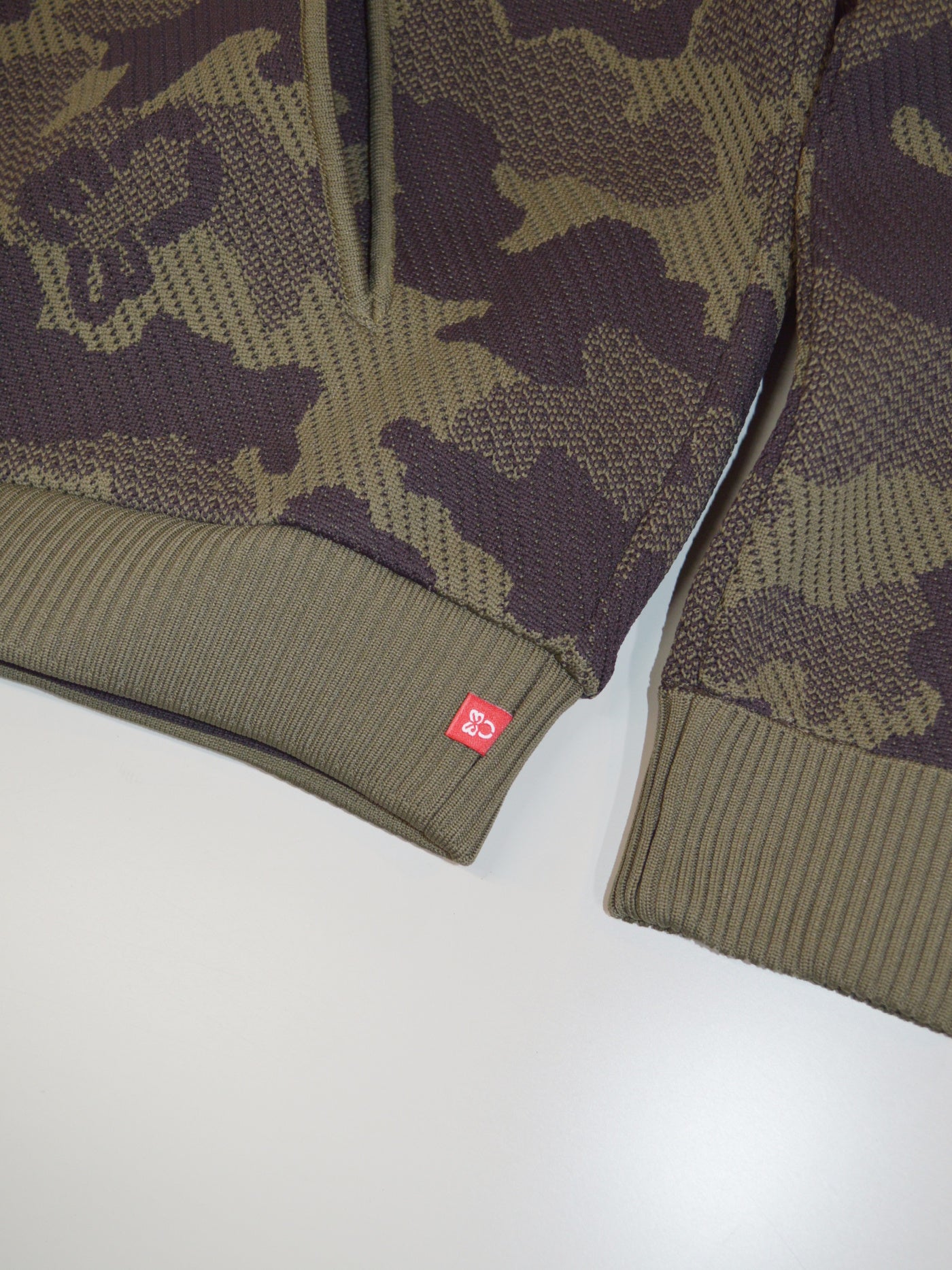 Mercury Camo Jacquard Knit Hoodie | MEN / KHAKI