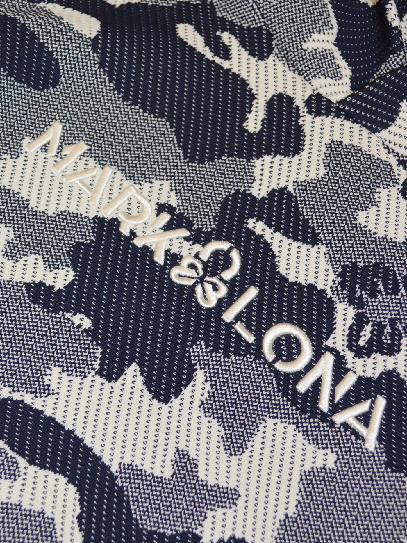 Mercury Camo Jacquard Knit Hoodie | MEN / NAVY