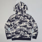 Mercury Camo Jacquard Knit Hoodie | MEN / NAVY
