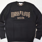 Fraktur Shimmer Crewneck Knit | MEN / BLACK