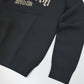 Fraktur Shimmer Crewneck Knit | MEN / BLACK