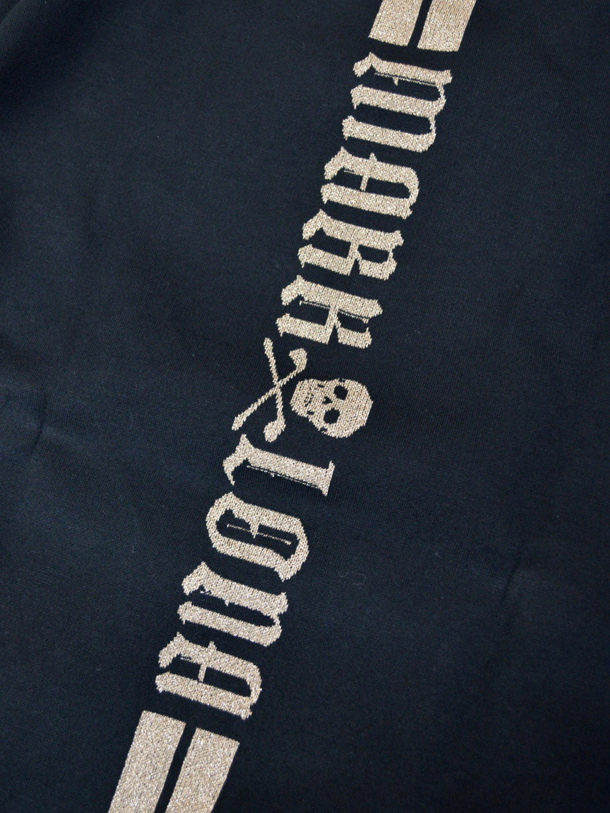 Fraktur Shimmer Crewneck Knit | MEN / BLACK
