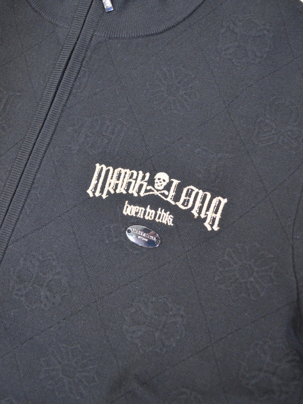 Fraktur Monogram Knit Jacket | MEN / BLACK