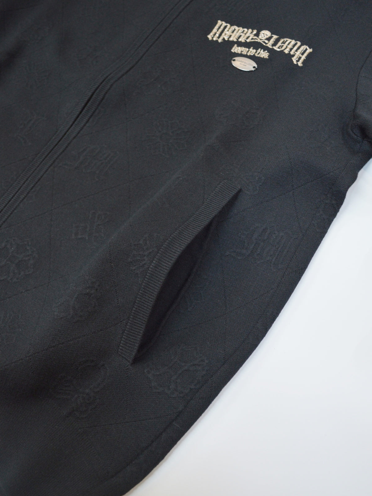 Fraktur Monogram Knit Jacket | MEN / BLACK