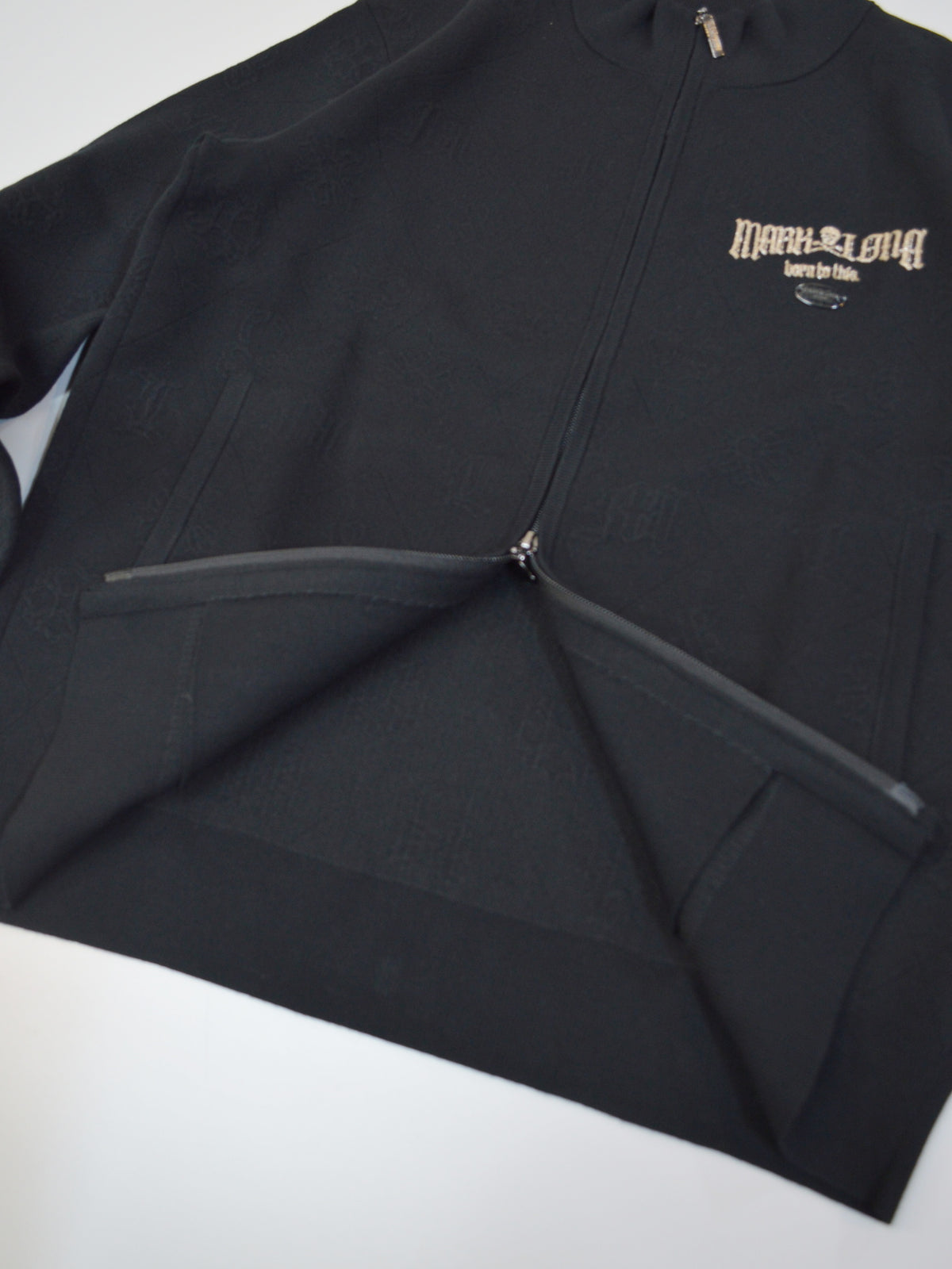 Fraktur Monogram Knit Jacket | MEN / BLACK