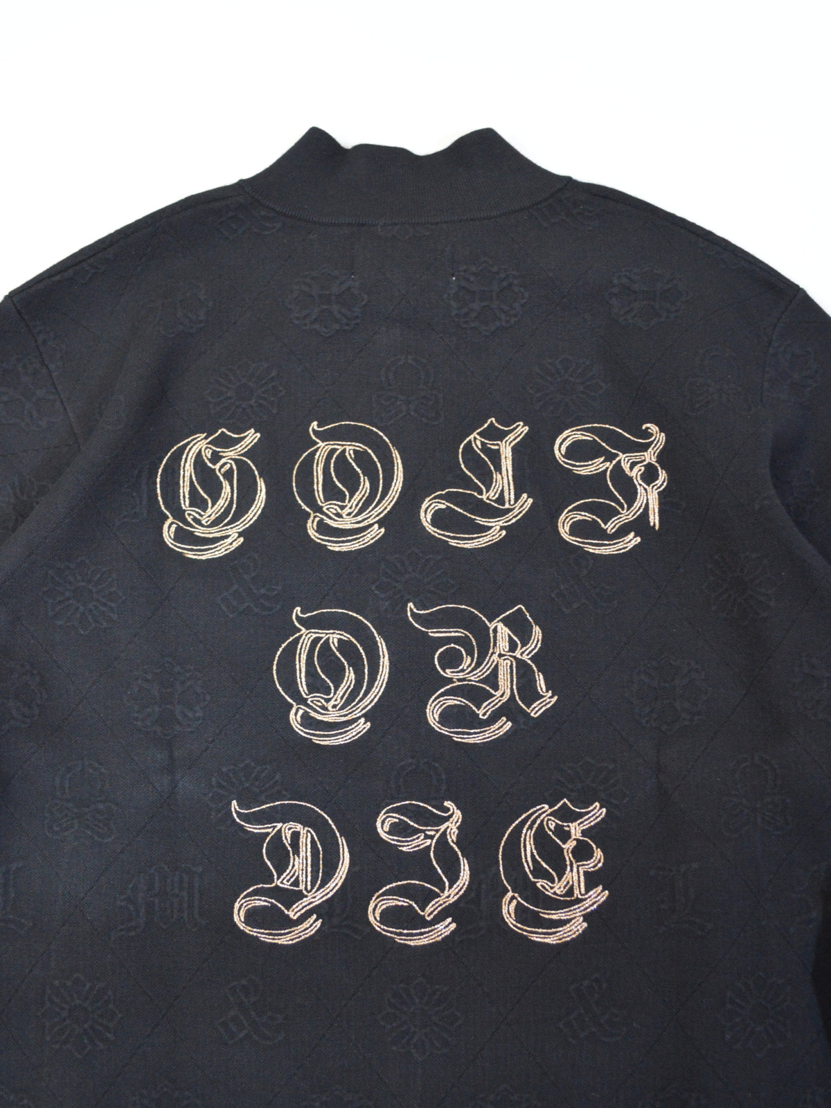 Fraktur Monogram Knit Jacket | MEN / BLACK