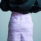 Gauge Garment Dye Skirt | WOMEN / LAVENDER