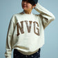 NVG New Used Crew Sweat Shirt(BEIGE)