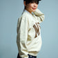 NVG New Used Crew Sweat Shirt(BEIGE)