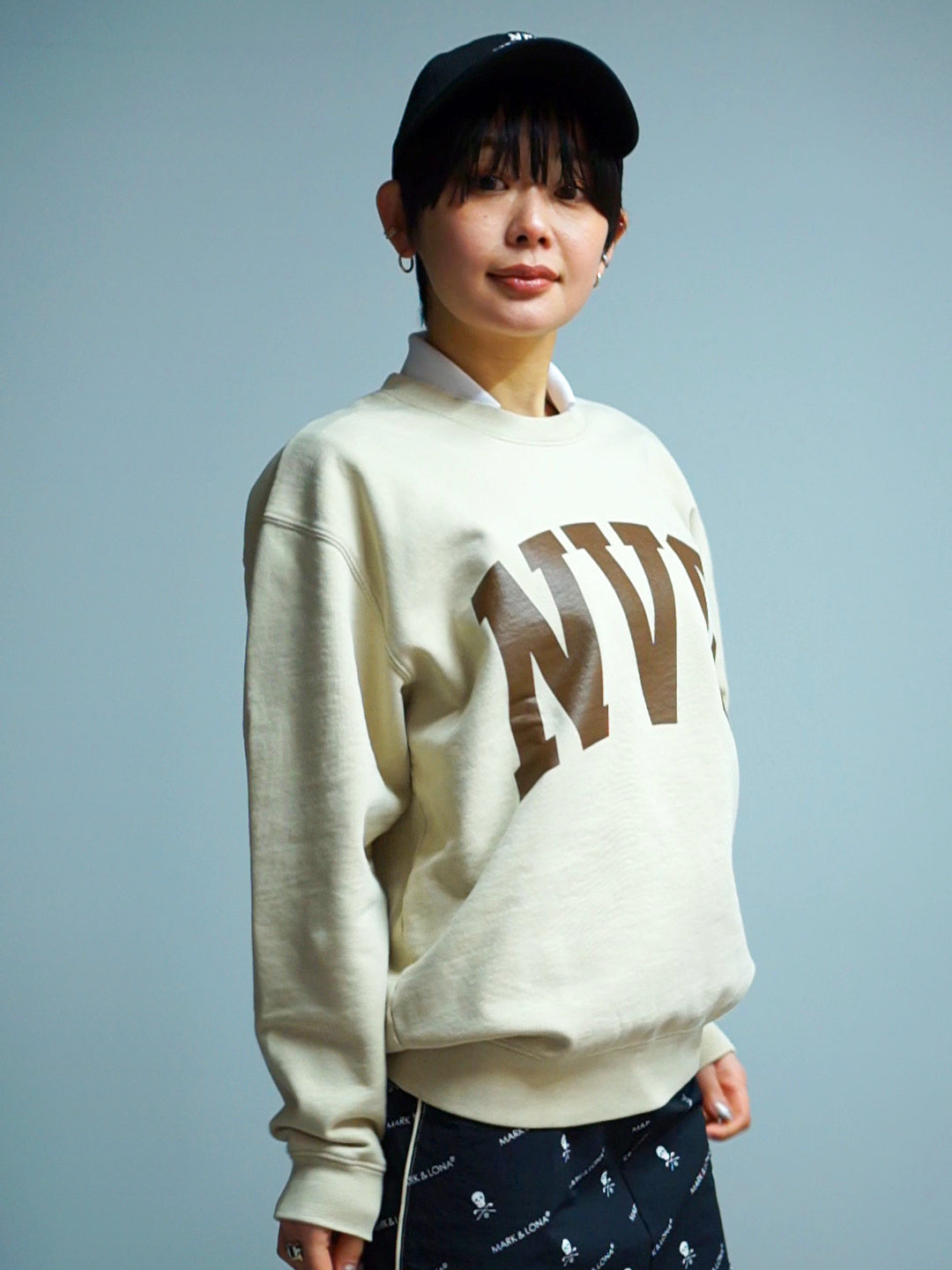 NVG New Used Crew Sweat Shirt(BEIGE)