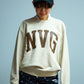 NVG New Used Crew Sweat Shirt(BEIGE)