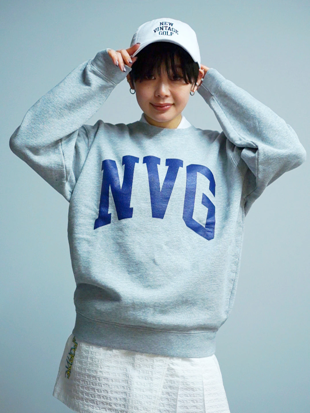 NVG New Used Crew Sweat Shirt(GREY)