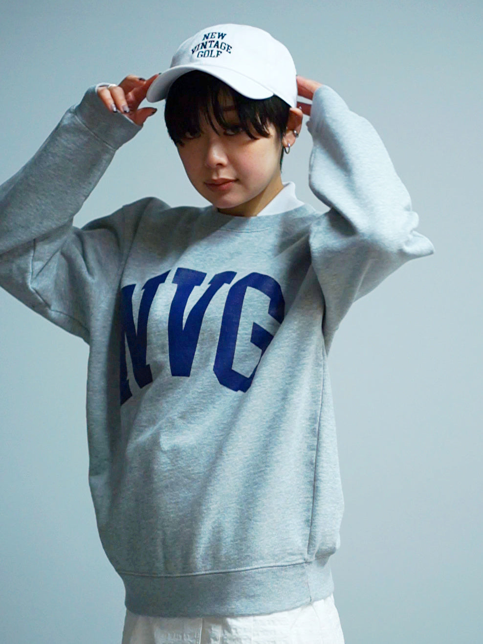 NVG New Used Crew Sweat Shirt(GREY)