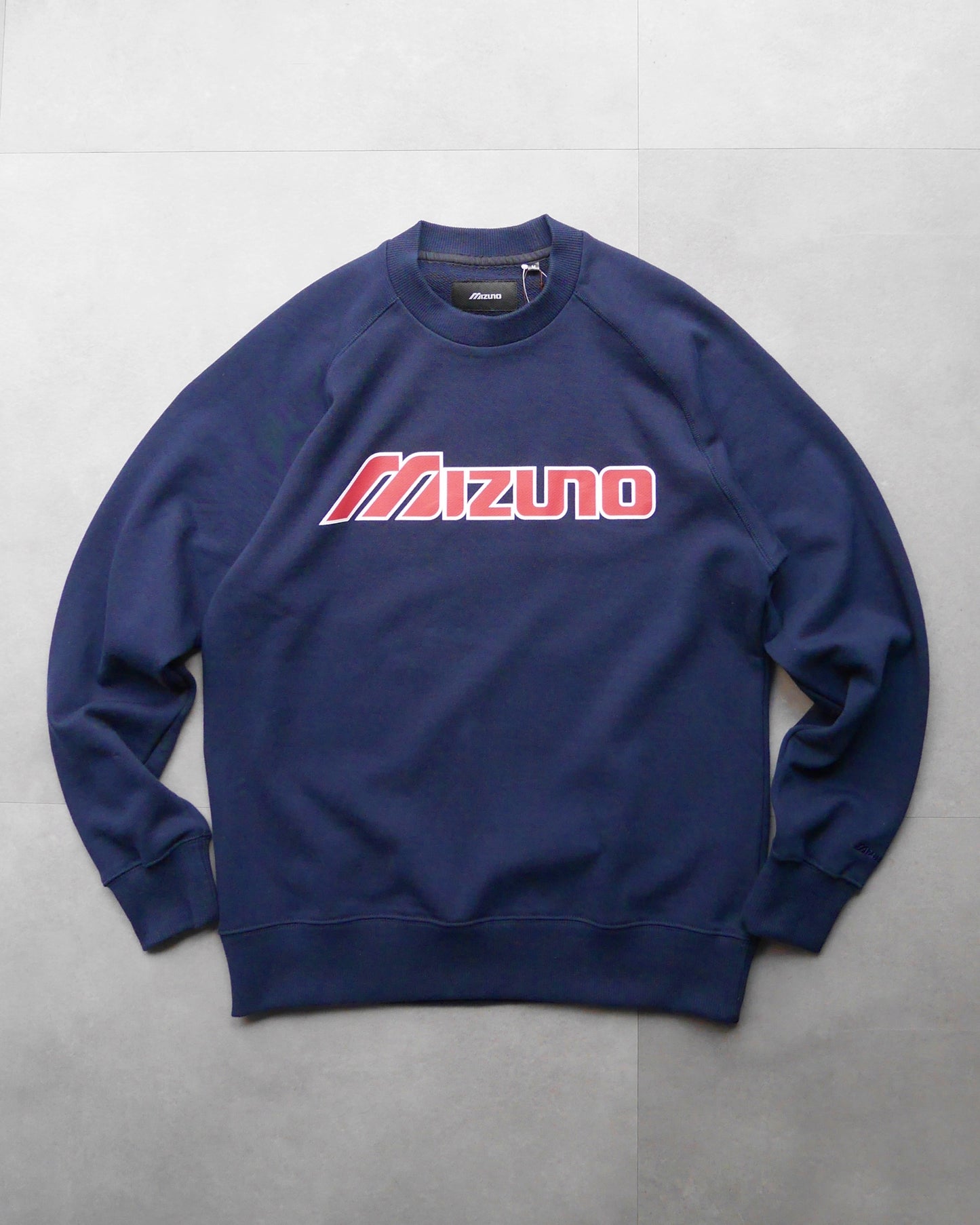 MIZUNO Classic Logo Print Crew Sweat(NAVY)