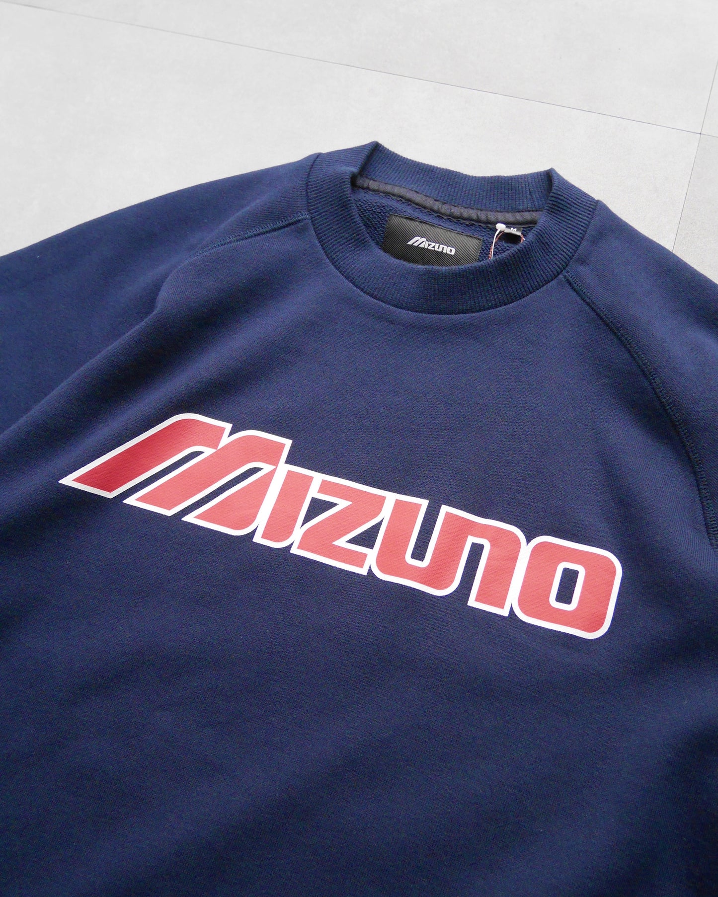 MIZUNO Classic Logo Print Crew Sweat(NAVY)