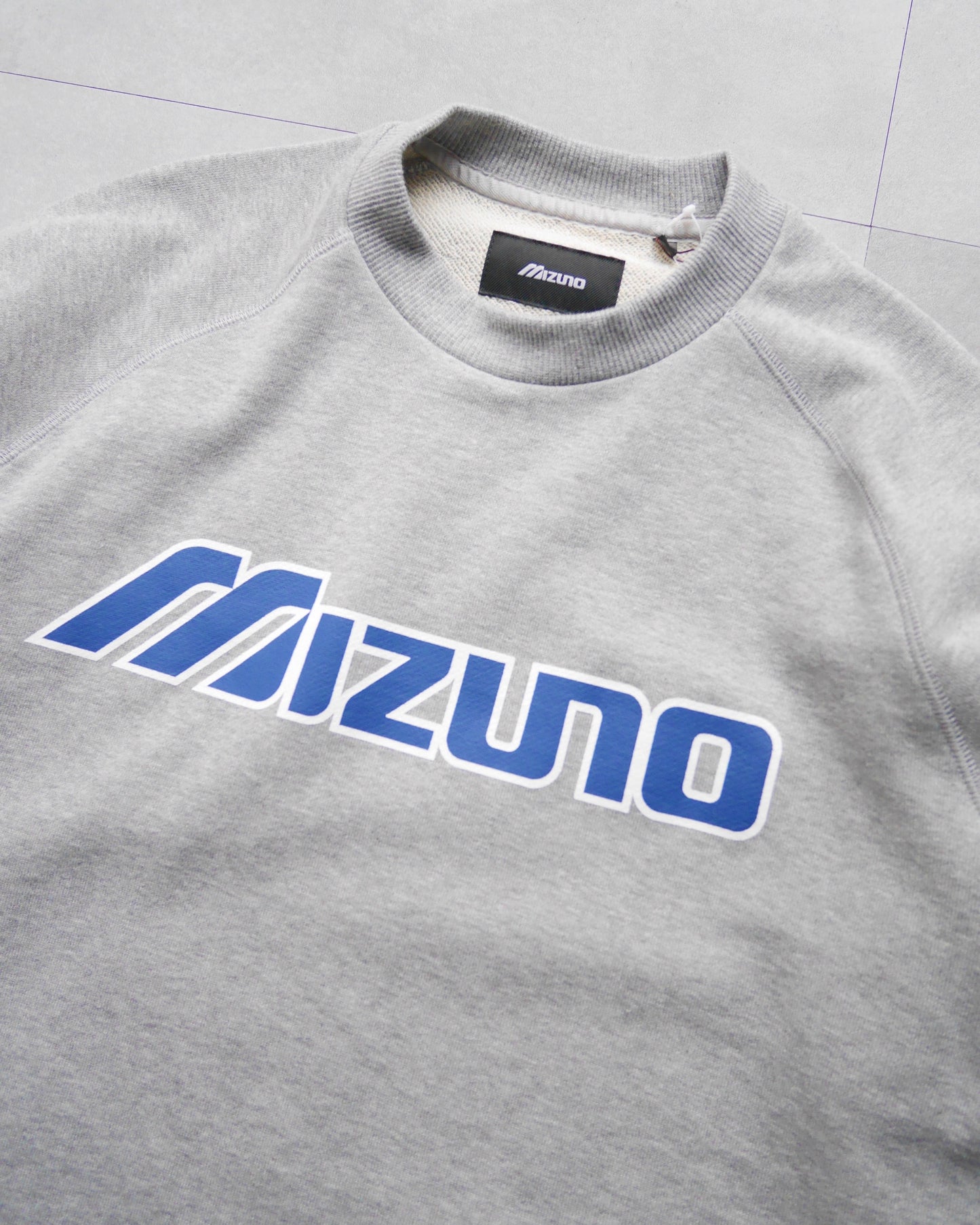 MIZUNO Classic Logo Print Crew Sweat(GREY)