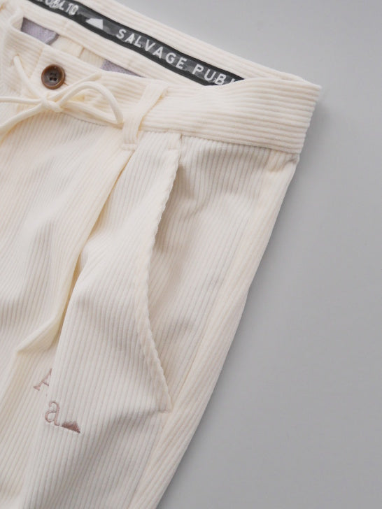 SVKA4026［サルベージパブリックコレパ］ウカコーデュロイトラウザーズ / IVORY