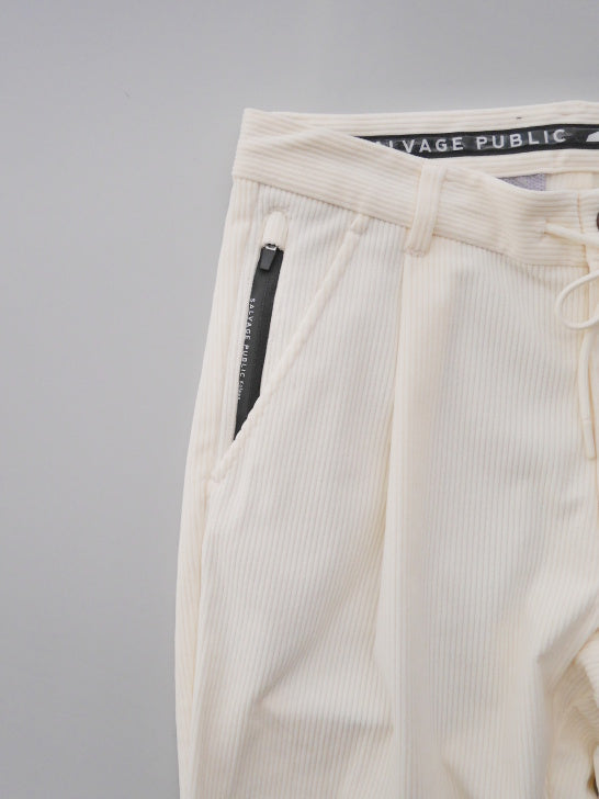 SVKA4026［サルベージパブリックコレパ］ウカコーデュロイトラウザーズ / IVORY