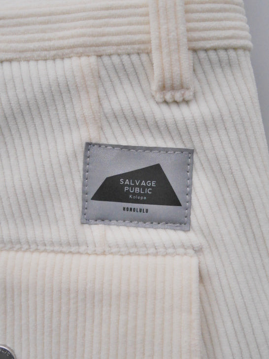 SVKA4026［サルベージパブリックコレパ］ウカコーデュロイトラウザーズ / IVORY