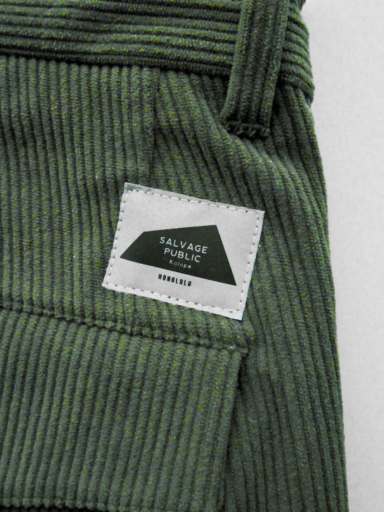 SVKA4026［サルベージパブリックコレパ］ウカコーデュロイトラウザーズ / OLIVE