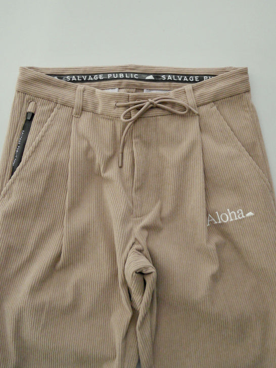 SVKA4026［サルベージパブリックコレパ］ウカコーデュロイトラウザーズ / BEIGE