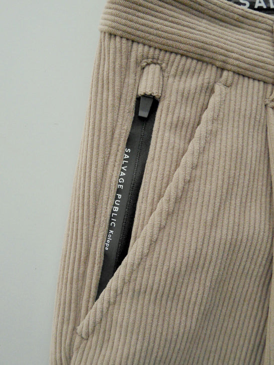 SVKA4026［サルベージパブリックコレパ］ウカコーデュロイトラウザーズ / BEIGE