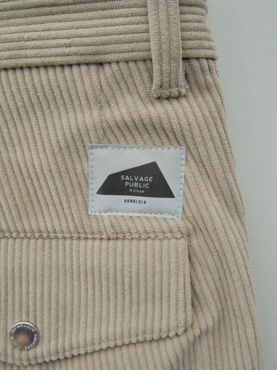SVKA4026［サルベージパブリックコレパ］ウカコーデュロイトラウザーズ / BEIGE