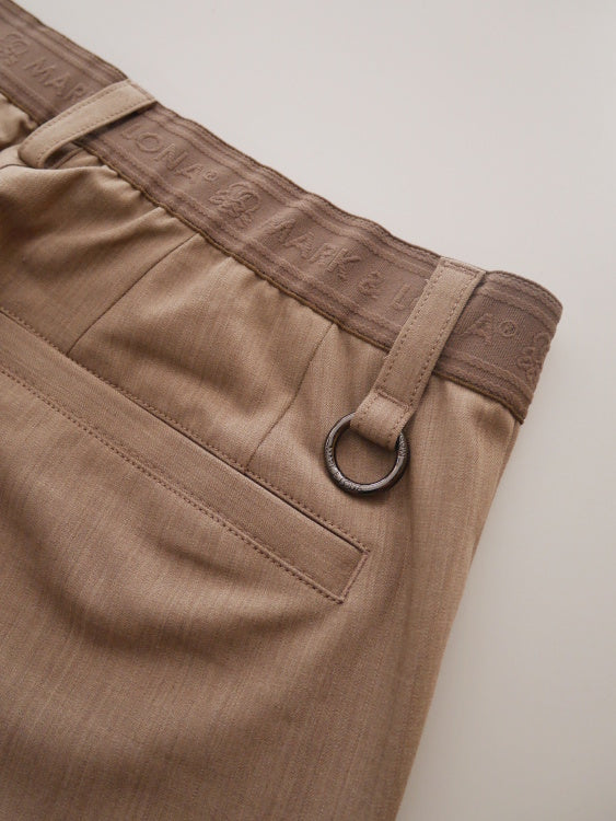 Atlas Blend Round Trousers | MEN / KHAKI