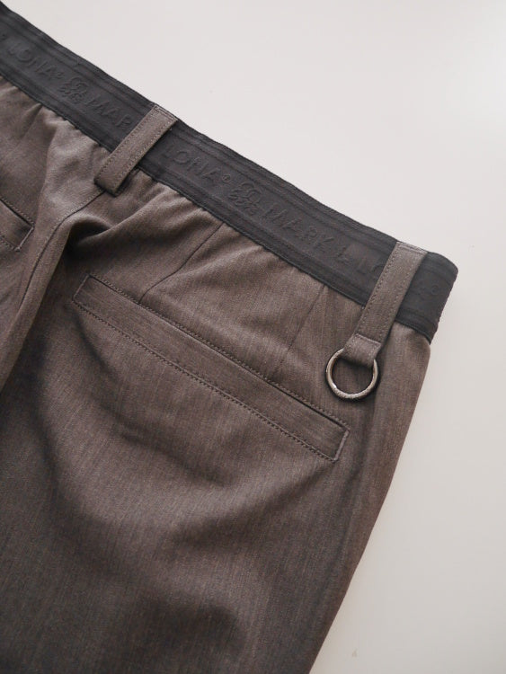 Atlas Blend Round Trousers | MEN / BLACK