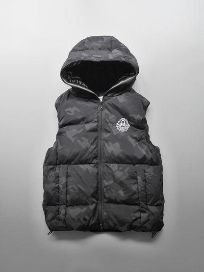 ACD Camo Goose Down Vest  | MEN / BLACK
