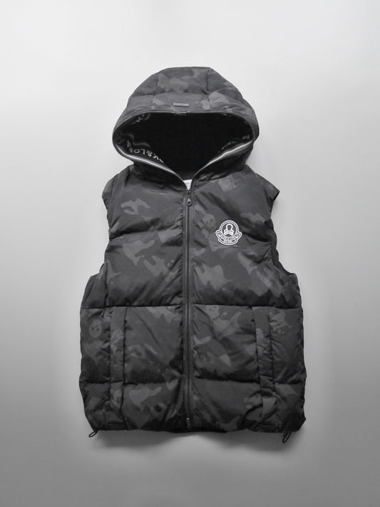 ACD Camo Goose Down Vest  | MEN / BLACK