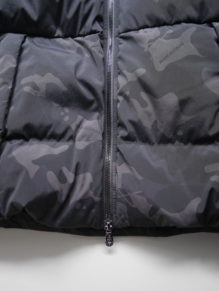 ACD Camo Goose Down Vest  | MEN / BLACK