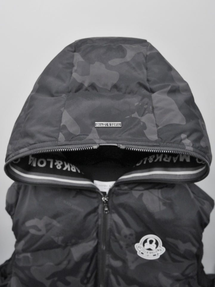 ACD Camo Goose Down Vest  | MEN / BLACK