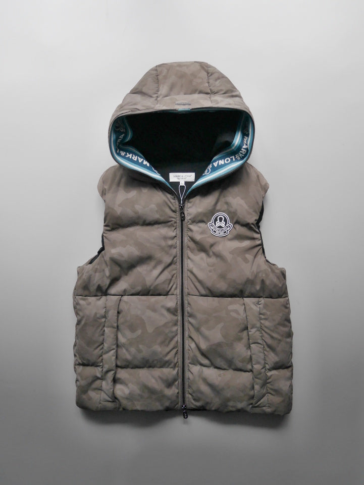 ACD Camo Goose Down Vest  | MEN / BEIGE