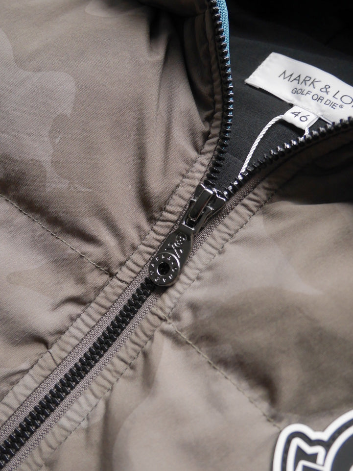 ACD Camo Goose Down Vest  | MEN / BEIGE